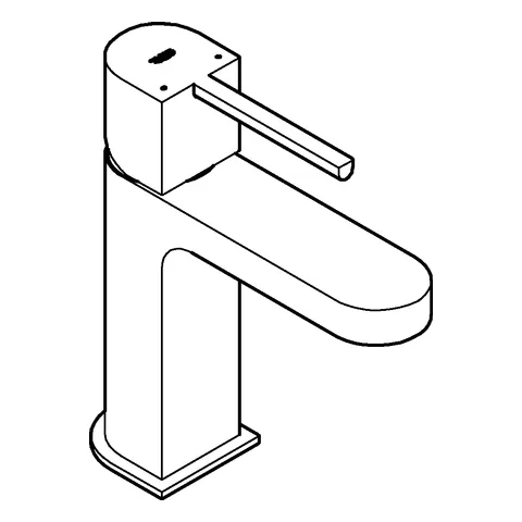 Einhand-Waschtischbatterie Plus 33163_3, S-Size, Einlochmontage, glatter Körper, Push-open Ablaufgarnitur 1 1/4″, chrom Einhand-Waschtischbatterie Plus 33163_3, S-Size, Einlochmontage, glatter Körper, Push-open Ablaufgarnitur 1 1/4″, chrom