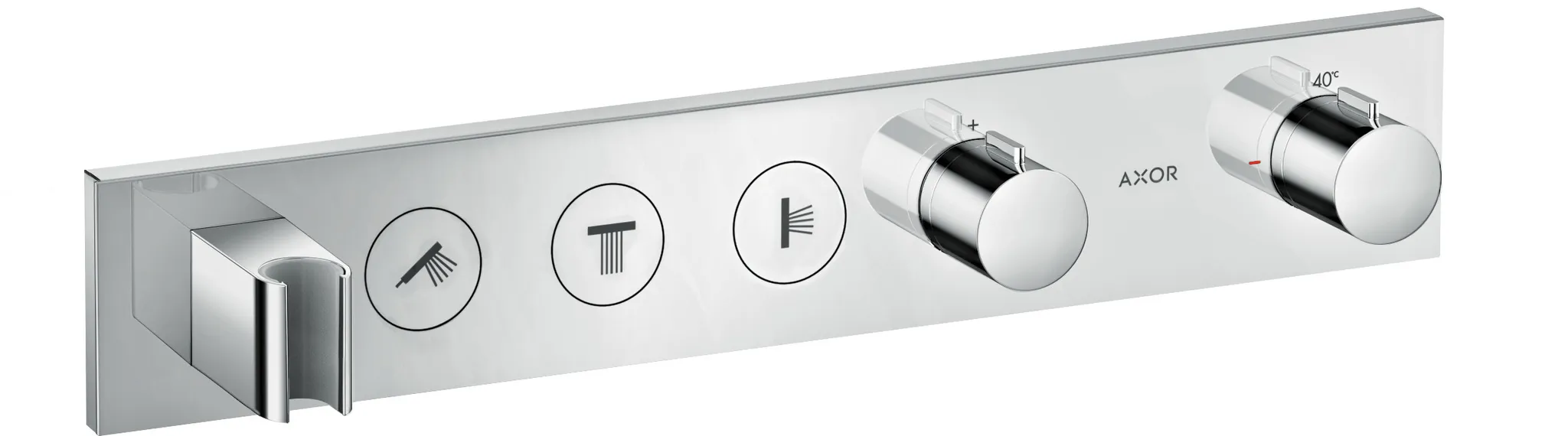 Thermostatmodul Unterputz Select Axor Fertigset 3 Verbraucher chrom