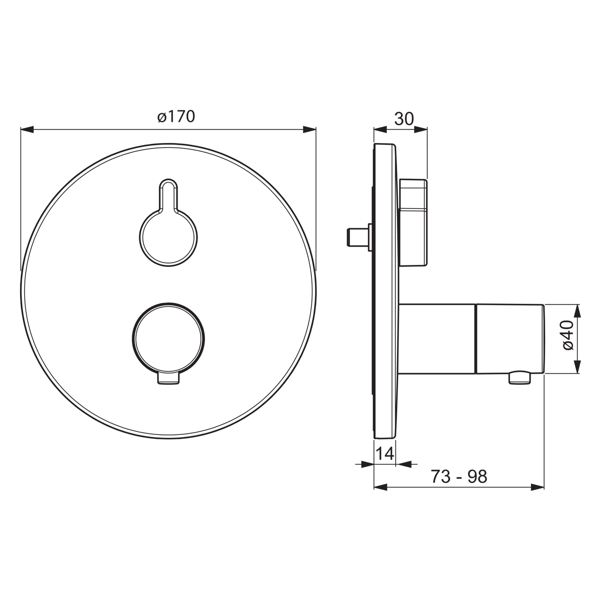 HansaVAROX Wannen- und Brausearmatur Fertigmontageset für Wanne/Brause HansaVAROX PRO 4058 Rosette rund Chrom HansaVAROX Wannen- und Brausearmatur Fertigmontageset für Wanne/Brause HansaVAROX PRO 4058 Rosette rund Chrom
