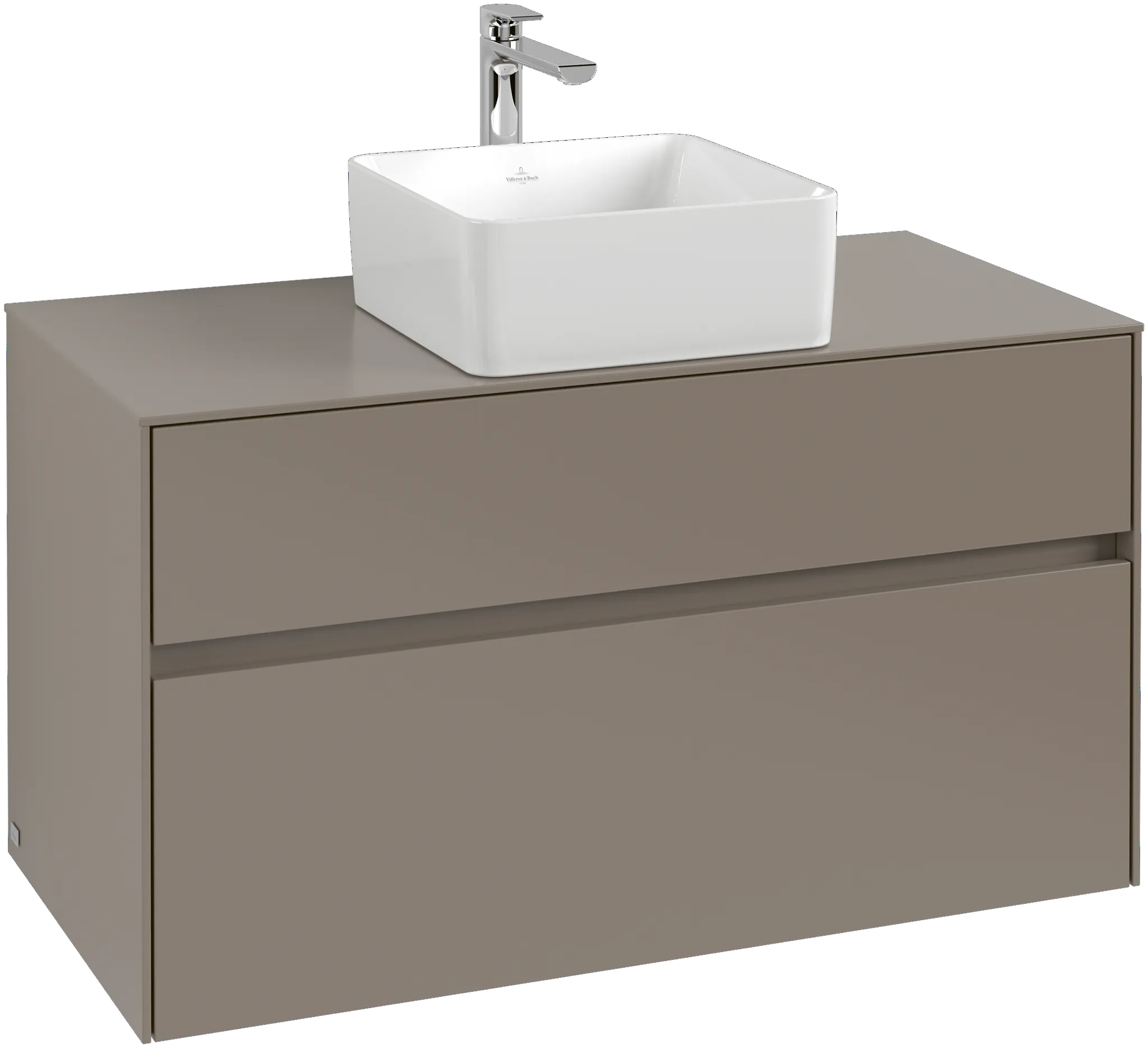 Villeroy & Boch Waschtischunterschrank „Collaro“ 1000 × 548 × 500 mm Black Oak, ohne Beleuchtung, für Becken mittig Villeroy & Boch Waschtischunterschrank „Collaro“ 1000 × 548 × 500 mm Black Oak, ohne Beleuchtung, für Becken mittig