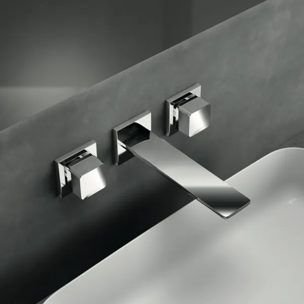 Ideal Standard Wand-Waschtischarmatur Conca Armaturen CONCA Atelier Collections A7445AA, eckige Rosetten, Ausladung 180mm, Chrom Ideal Standard Wand-Waschtischarmatur Conca Armaturen CONCA Atelier Collections A7445AA, eckige Rosetten, Ausladung 180mm, Chrom