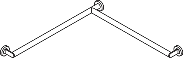 HEWI Haltegriff Ausführung rechts „System 900“ HEWI Haltegriff Ausführung rechts „System 900“