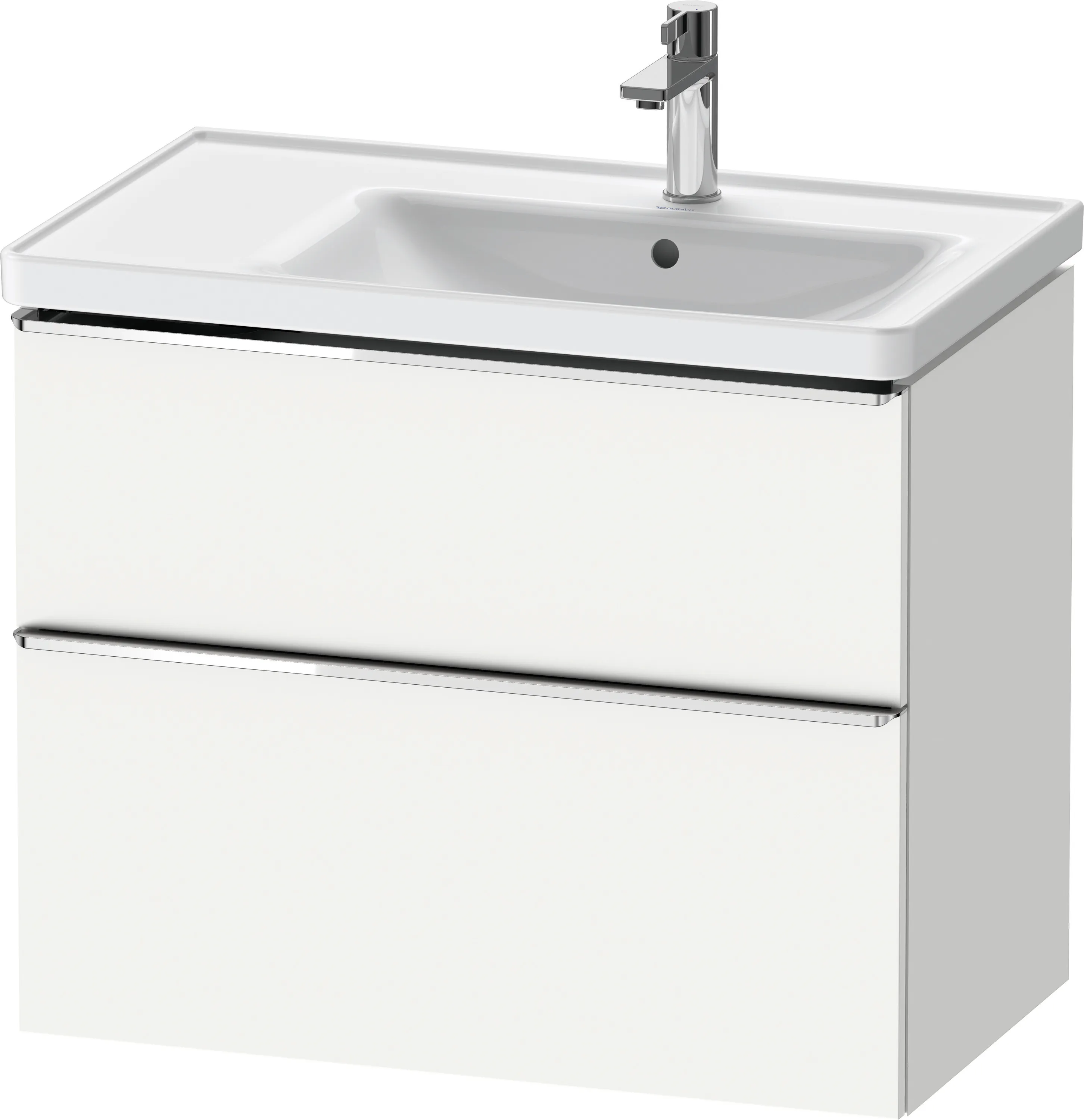 Duravit Waschtischunterschrank wandhängend „D-Neo“ 78,4 × 62,5 × 45,2 cm Weiß Matt