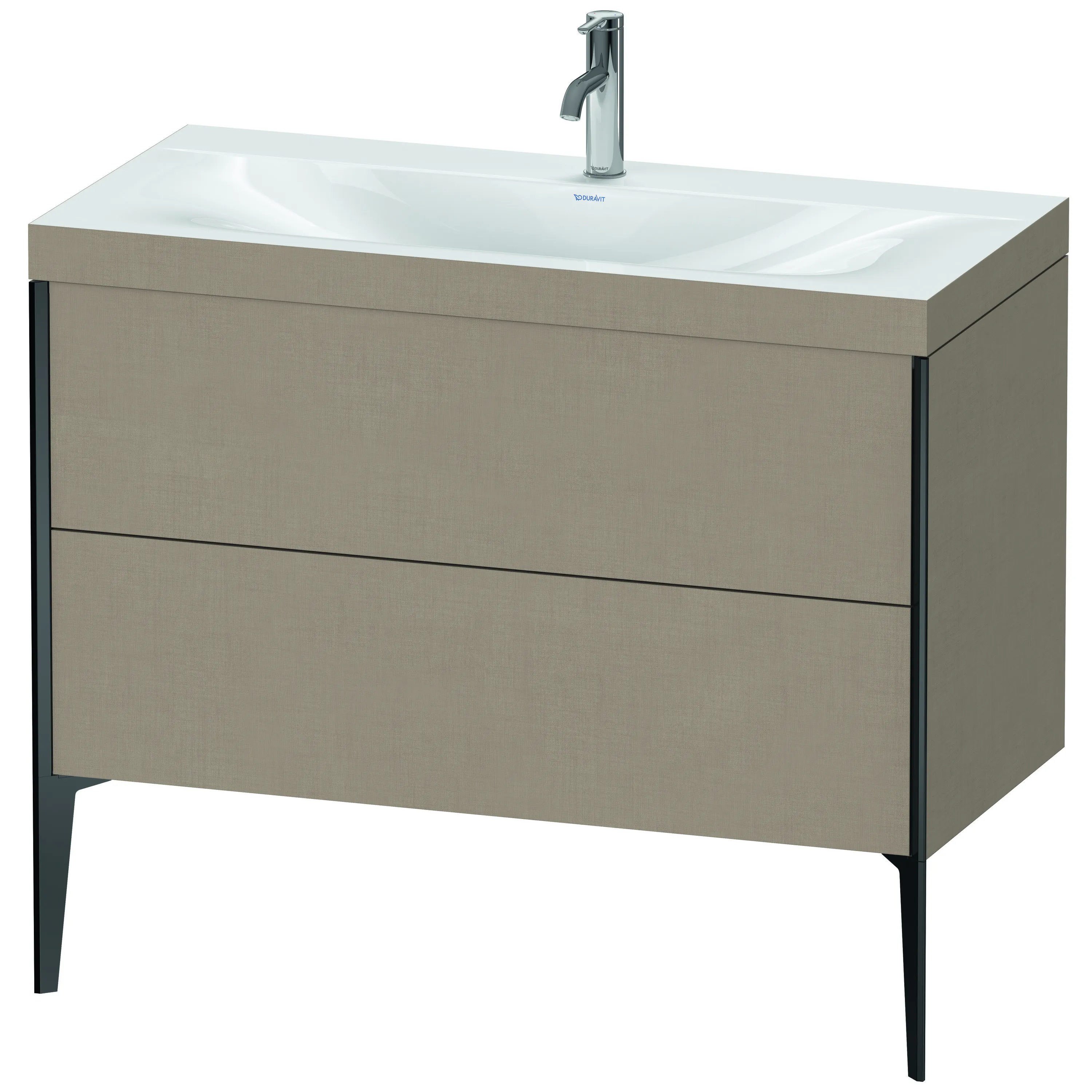 Duravit Waschtischunterschrank bodenstehend „XViu“ 100 × 61 × 48 cm in Leinen