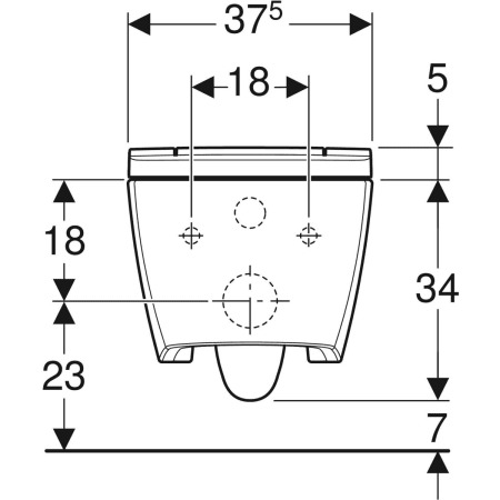 WC-Komplettanlage Dusch-WC „AquaClean Sela“ 3,75 × 2,8 cm