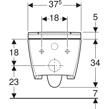 Geberit Wand-Dusch-WC Komplettanlage AquaClean „Sela“ in weiß matt, Befestigung sichtbar, ohne Spülrand Geberit Wand-Dusch-WC Komplettanlage AquaClean „Sela“ in weiß matt, Befestigung sichtbar, ohne Spülrand
