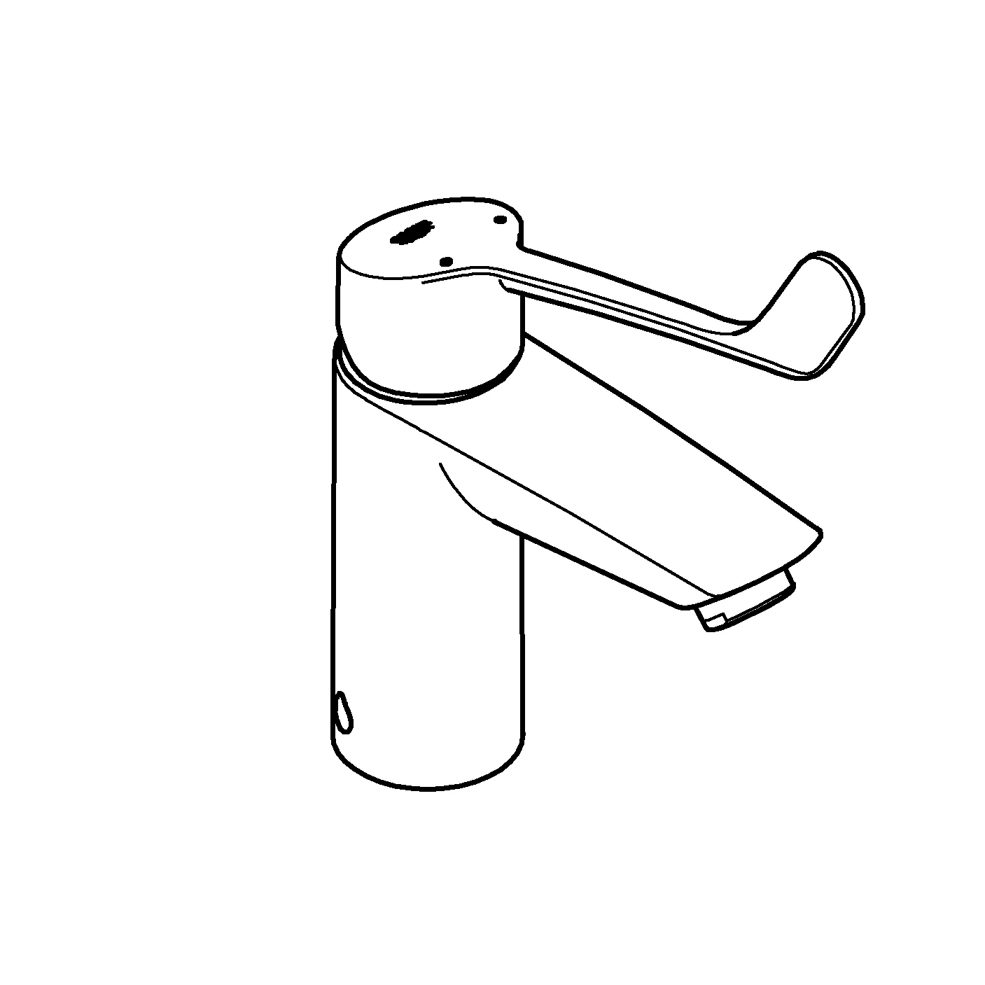 Grohe Eurosmart Professional Einhand-Waschtischbatterie S-Size chrom Grohe Eurosmart Professional Einhand-Waschtischbatterie S-Size chrom