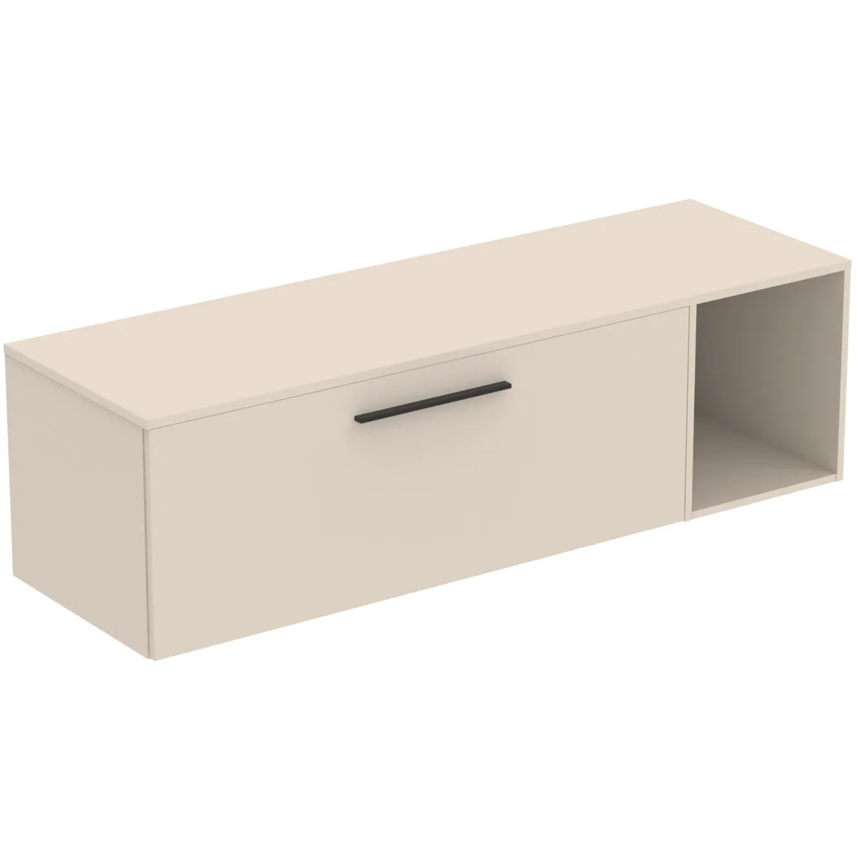 Ideal Standard i.life B 160cm Möbel-Set 1 Auszug Schwarz Sandbeige matt