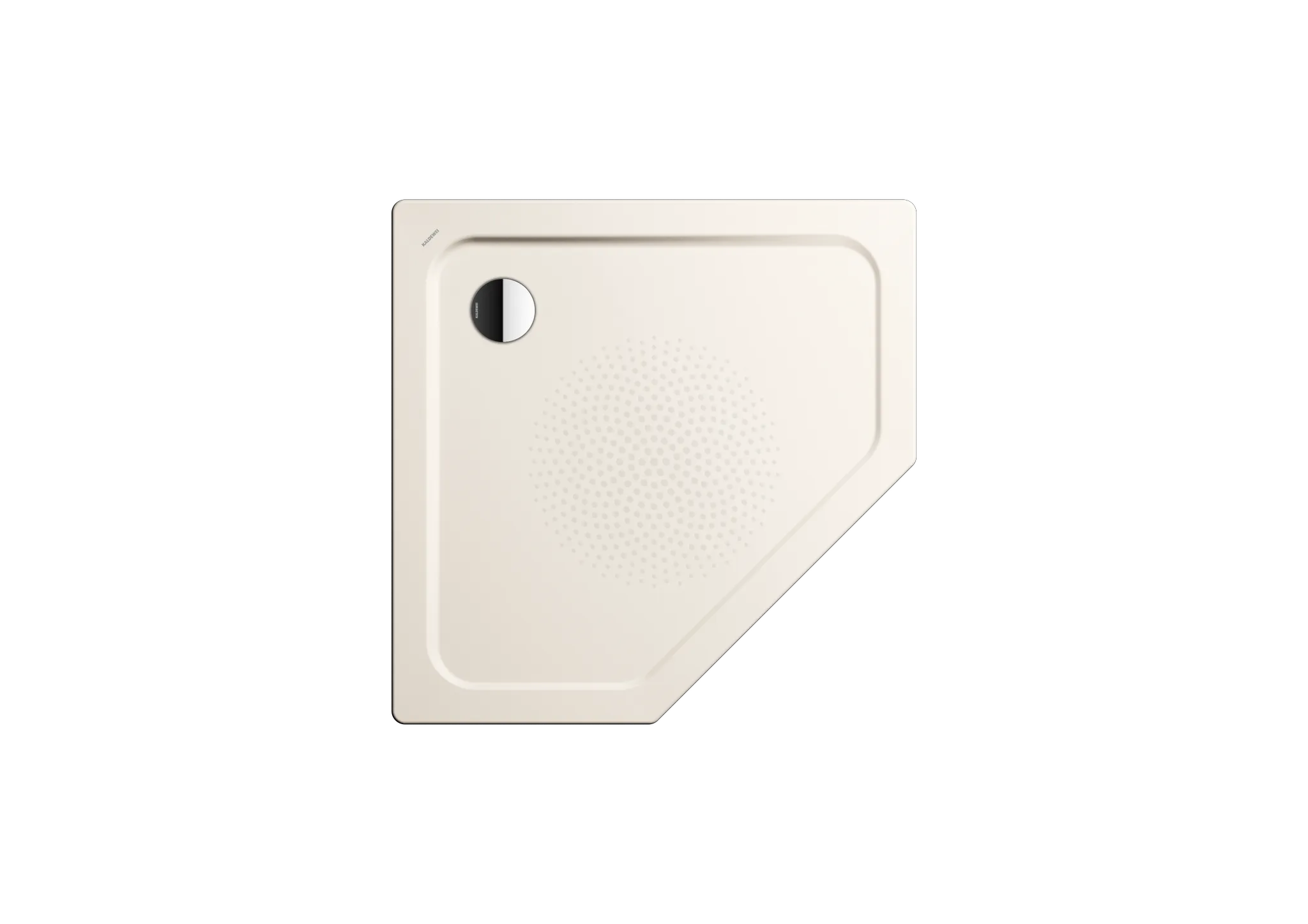Kaldewei fünfeck Duschwanne „Cornezza“ 90 × 90 cm in pergamon mit Antislip