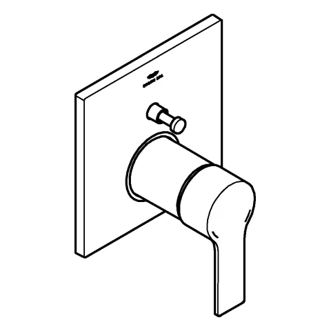 Einhand-Wannenbatterie Allure 19315_1, Fertigmontageset für Rapido SmartBox, chrom Einhand-Wannenbatterie Allure 19315_1, Fertigmontageset für Rapido SmartBox, chrom