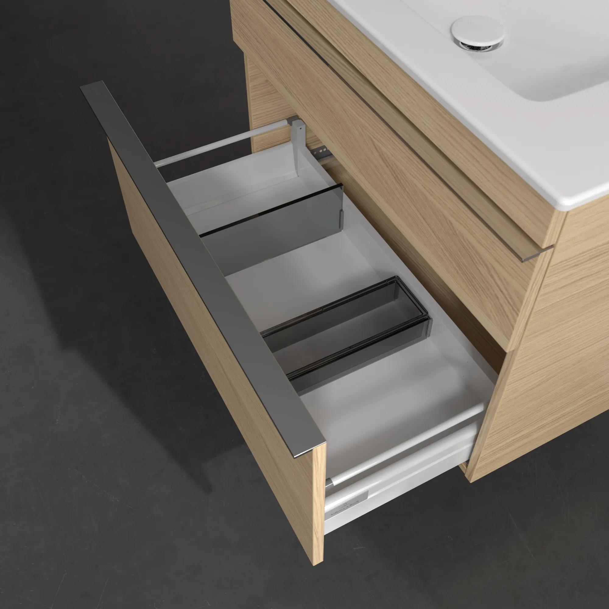 Villeroy & Boch Waschtischunterschrank „Venticello“ für Schrankwaschtisch 753 × 590 × 502 mm Nordic Oak, für Becken mittig
