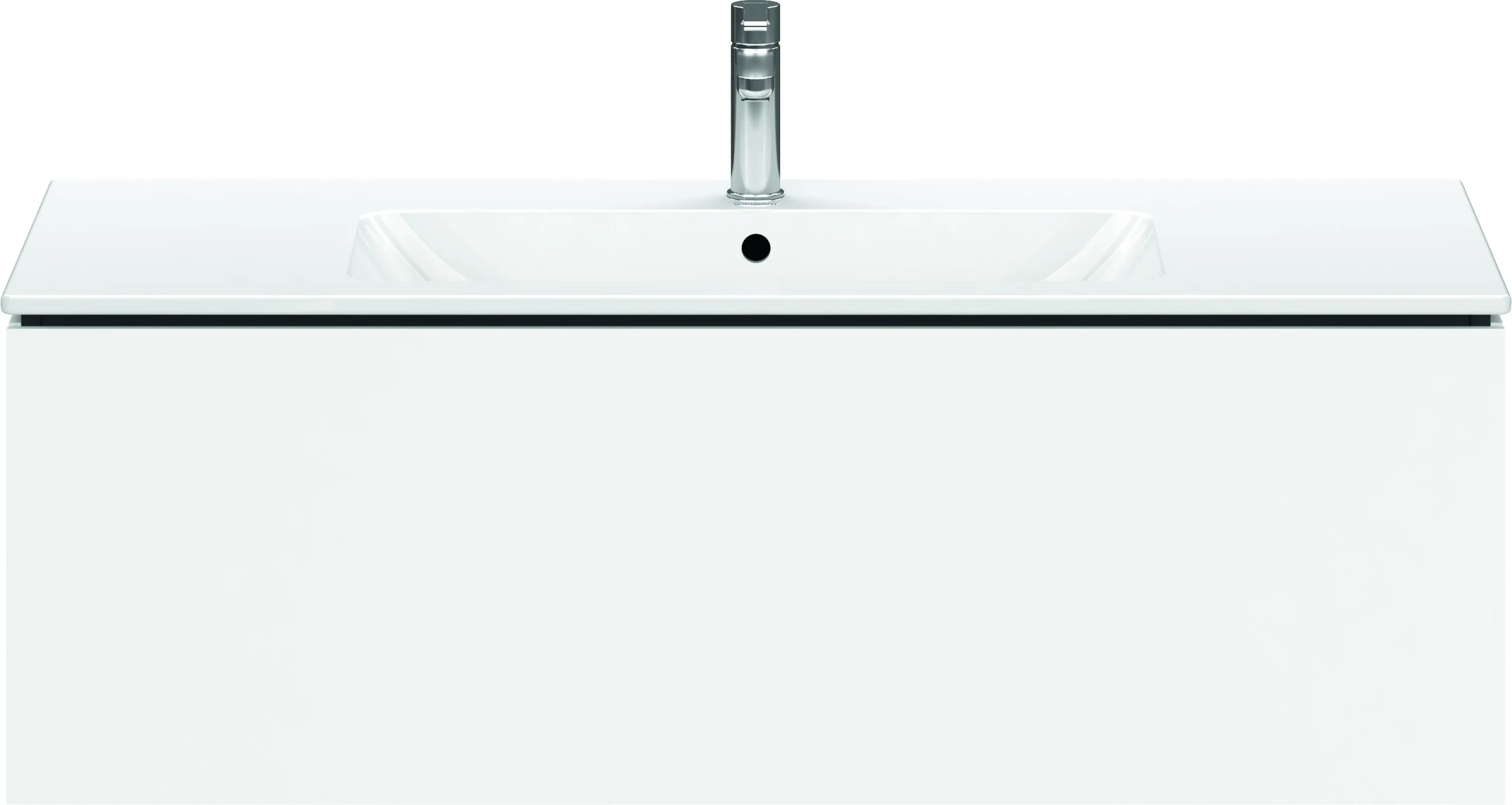 Duravit Waschtischunterschrank wandhängend „L-Cube“ 122 × 40 × 48,1 cm Weiß Matt Duravit Waschtischunterschrank wandhängend „L-Cube“ 122 × 40 × 48,1 cm Weiß Matt