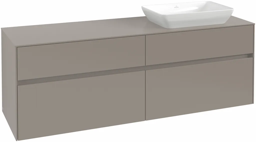Villeroy & Boch Waschtischunterschrank „Collaro“ 1600 × 548 × 500 mm White Oak, ohne Beleuchtung, für Becken rechts Villeroy & Boch Waschtischunterschrank „Collaro“ 1600 × 548 × 500 mm White Oak, ohne Beleuchtung, für Becken rechts