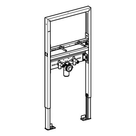Waschtisch-Element Rapid SL 39052, 1,13 m Bauhöhe, für Einlochbatterie, für Vorwand- oder Ständerwandmontage, mit Schallschutz, 2 schallgedämmte Armaturenanschlüsse DN 15, HT-Ablaufbogen DN 50 Waschtisch-Element Rapid SL 39052, 1,13 m Bauhöhe, für Einlochbatterie, für Vorwand- oder Ständerwandmontage, mit Schallschutz, 2 schallgedämmte Armaturenanschlüsse DN 15, HT-Ablaufbogen DN 50