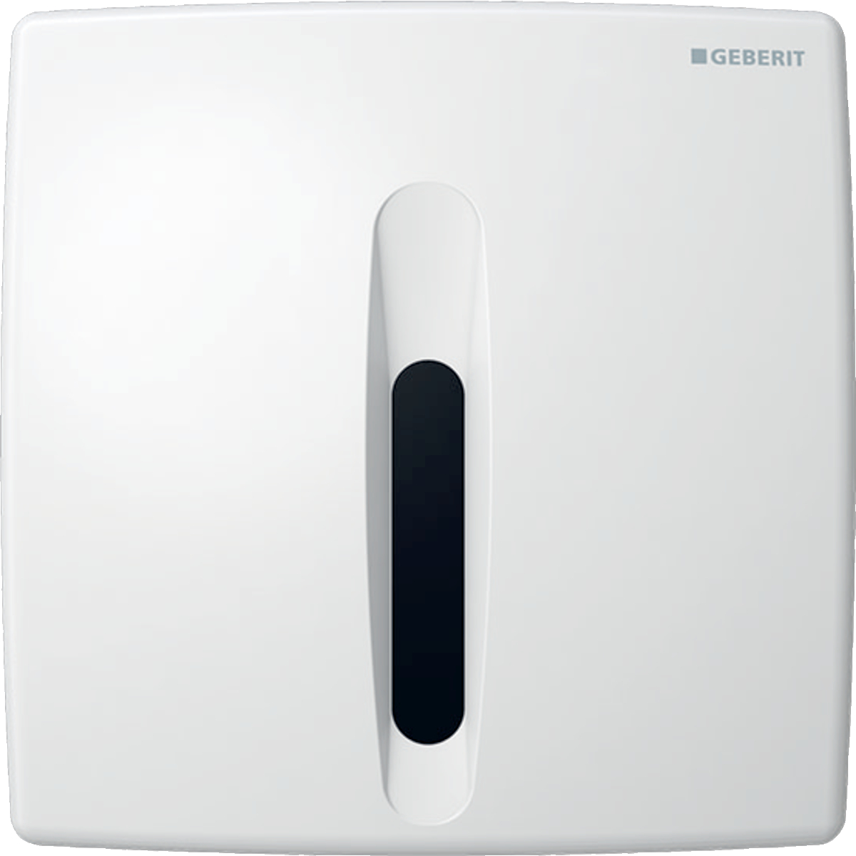 Geberit Urinalsteuerung mit elektronischer Spülauslösung, Netzbetrieb, Abdeckplatte Kunststoff, Basic: weiß-alpin Geberit Urinalsteuerung mit elektronischer Spülauslösung, Netzbetrieb, Abdeckplatte Kunststoff, Basic: weiß-alpin