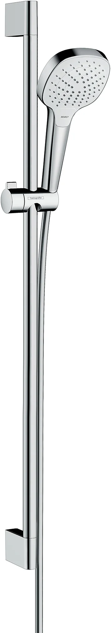 Hansgrohe Croma Select E Brauseset 110 Vario EcoSmart, weiß/chrom, 90 cm Brausestange, 110 mm Brausekopf, TurboRain/IntenseRain/Rain Strahlarten Hansgrohe Croma Select E Brauseset 110 Vario EcoSmart, weiß/chrom, 90 cm Brausestange, 110 mm Brausekopf, TurboRain/IntenseRain/Rain Strahlarten
