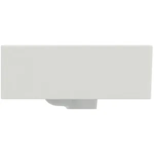 Waschbecken „Extra“ 45 × 35 × 15 cm, Hahnlochposition mittig in Seidenweiß Waschbecken „Extra“ 45 × 35 × 15 cm, Hahnlochposition mittig in Seidenweiß