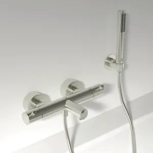 Ideal Standard Badethermostat Aufputz Ceratherm T125 Pin-Griffe Silver Storm