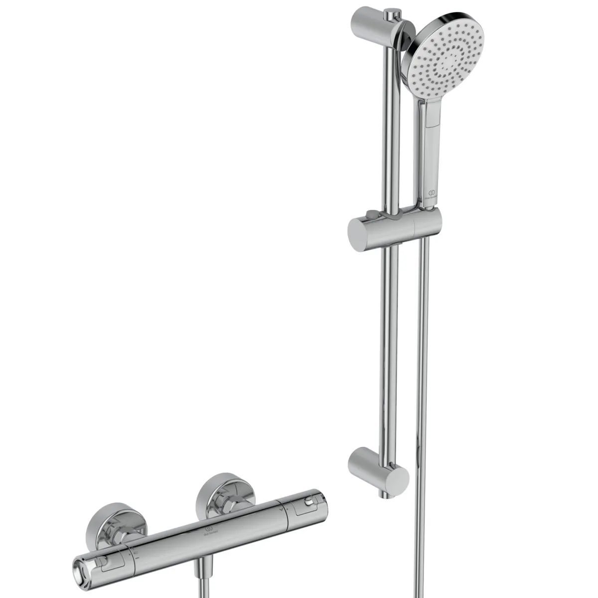 Brausethermostat Aufputz Ceratherm T50, Ausladung 78mm, mit Brausegarnitur, Brausestange 600mm, Chrom Brausethermostat Aufputz Ceratherm T50, Ausladung 78mm, mit Brausegarnitur, Brausestange 600mm, Chrom