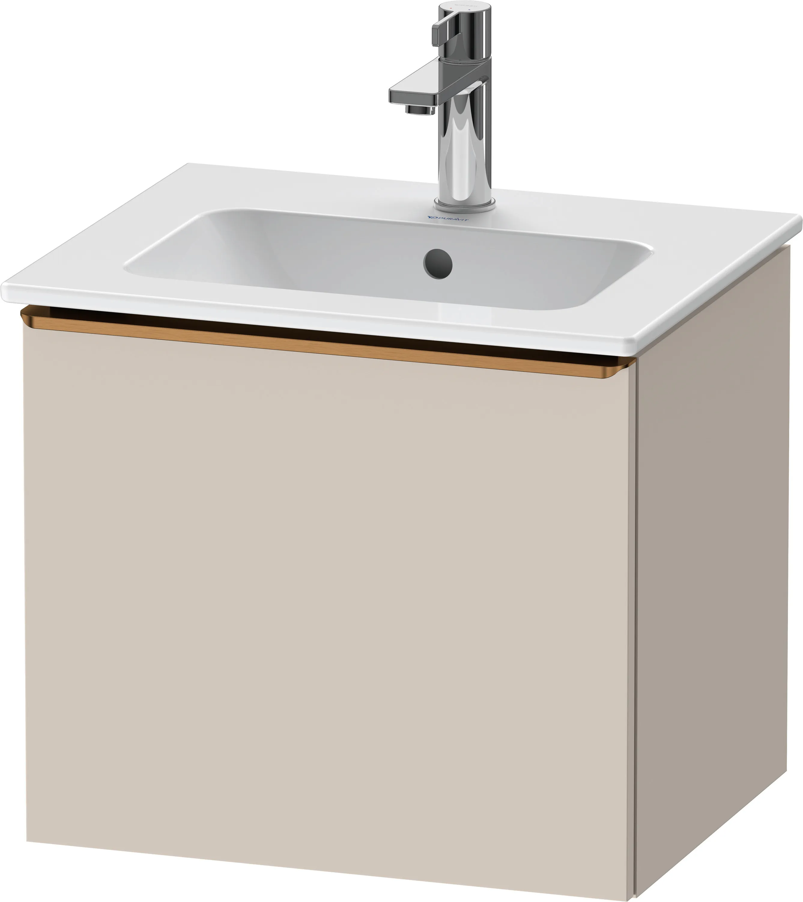 Duravit Waschtischunterschrank wandhängend „D-Neo“ 51 × 44 × 40,2 cm Taupe Matt