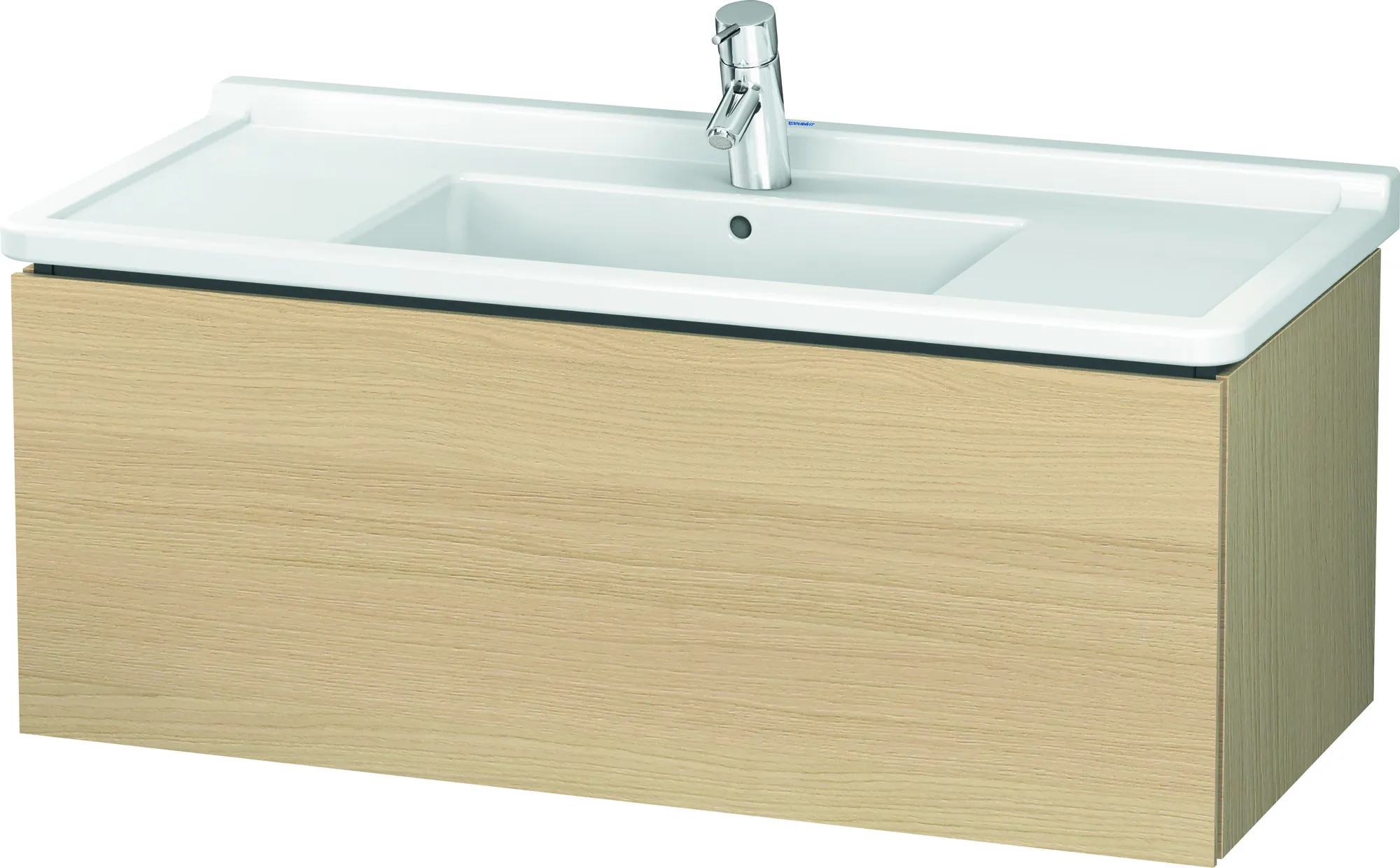 Duravit Waschtischunterschrank wandhängend „L-Cube“ 102 × 40,8 × 46,9 cm Mediterrane Eiche