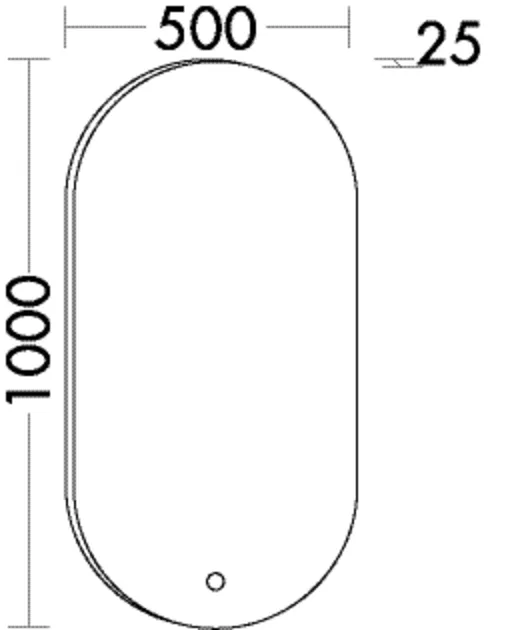 burgbad Spiegel „Lavo2.0“ 500 × 1000 mm