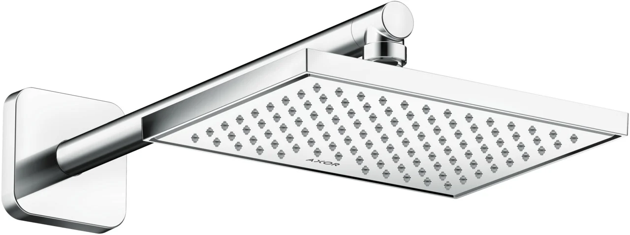 Hansgrohe AXOR ShowerSolutions Kopfbrause 1jet EcoSmart, Chrom, 245 x 185 mm, winkelverstellbar, abnehmbar zur Reinigung Hansgrohe AXOR ShowerSolutions Kopfbrause 1jet EcoSmart, Chrom, 245 x 185 mm, winkelverstellbar, abnehmbar zur Reinigung