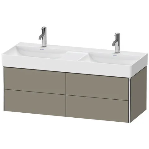 Duravit Waschtischunterschrank wandhängend „XSquare“ 118,4 × 39,7 × 46 cm Steingrau Seidenmatt Duravit Waschtischunterschrank wandhängend „XSquare“ 118,4 × 39,7 × 46 cm Steingrau Seidenmatt