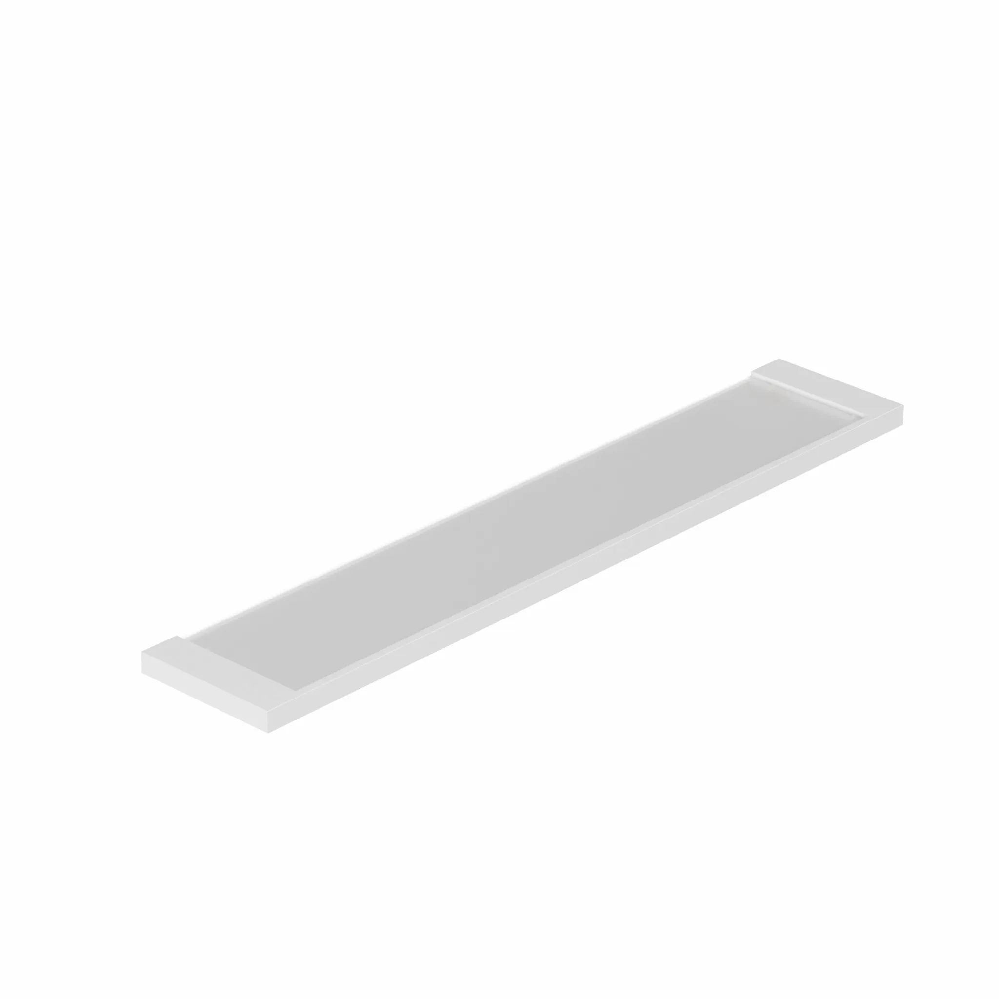 Kludi-VELA C Glasablage mattweiß – Wandmontage mit Metallhalterung | 3197353 | 53 mm
