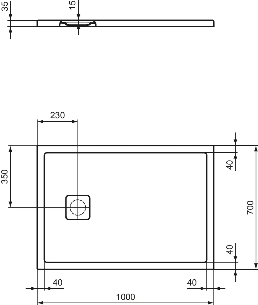 Ideal Standard Duschwanne „UltraFlatEvo“ Ideal Standard Duschwanne „UltraFlatEvo“