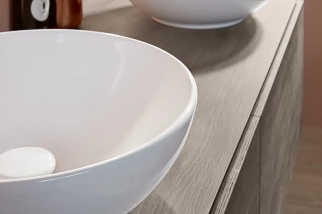 Villeroy & Boch Loop & Friends Aufsatzwaschbecken 380x380mm Rund Weiß Alpin TitanCeram
