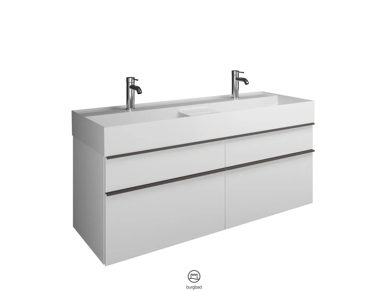 burgbad Badmöbelset „Yumo“ in Weiß Hochglanz burgbad Badmöbelset „Yumo“ in Weiß Hochglanz