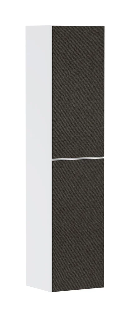 Hansgrohe Xevolos E Hochschrank Mattweiß 400/360 mm, Türanschlag links, Textil Dunkelgrau Front Hansgrohe Xevolos E Hochschrank Mattweiß 400/360 mm, Türanschlag links, Textil Dunkelgrau Front