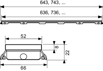 TECE Glas-Ablaufabdeckung „TECEdrainline“