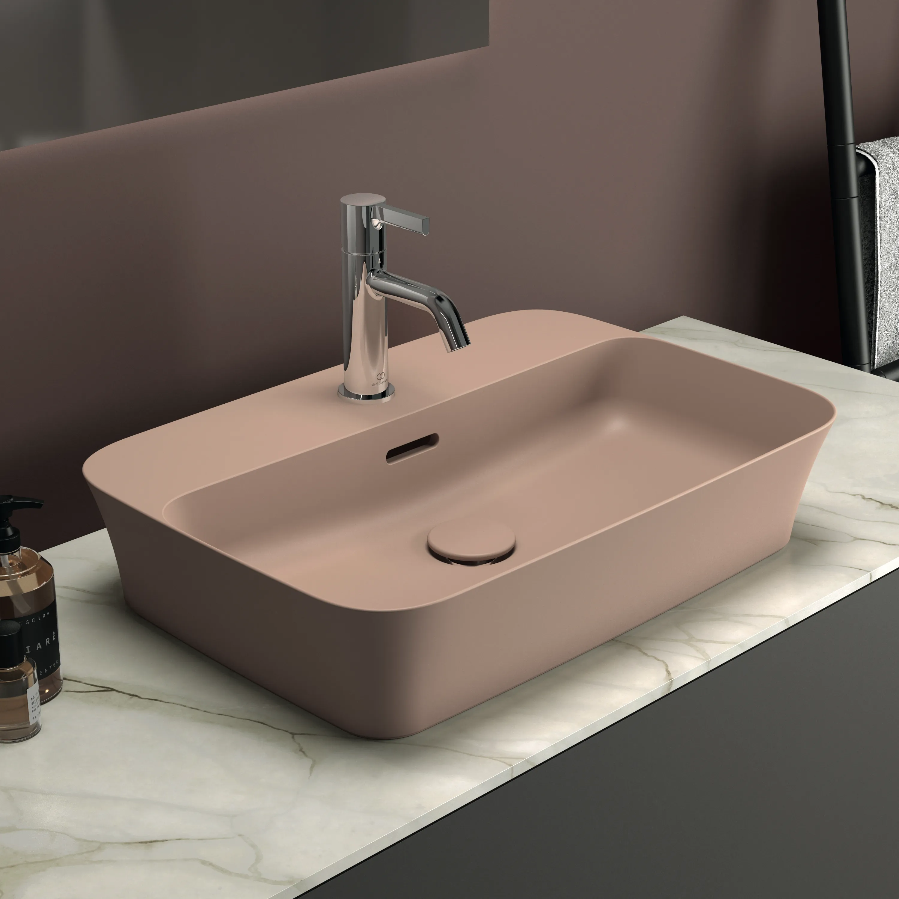 Ideal Standard Ipalyss Schale, 1 Hahnloch, Nude, 550x380x145 mm Ideal Standard Ipalyss Schale, 1 Hahnloch, Nude, 550x380x145 mm