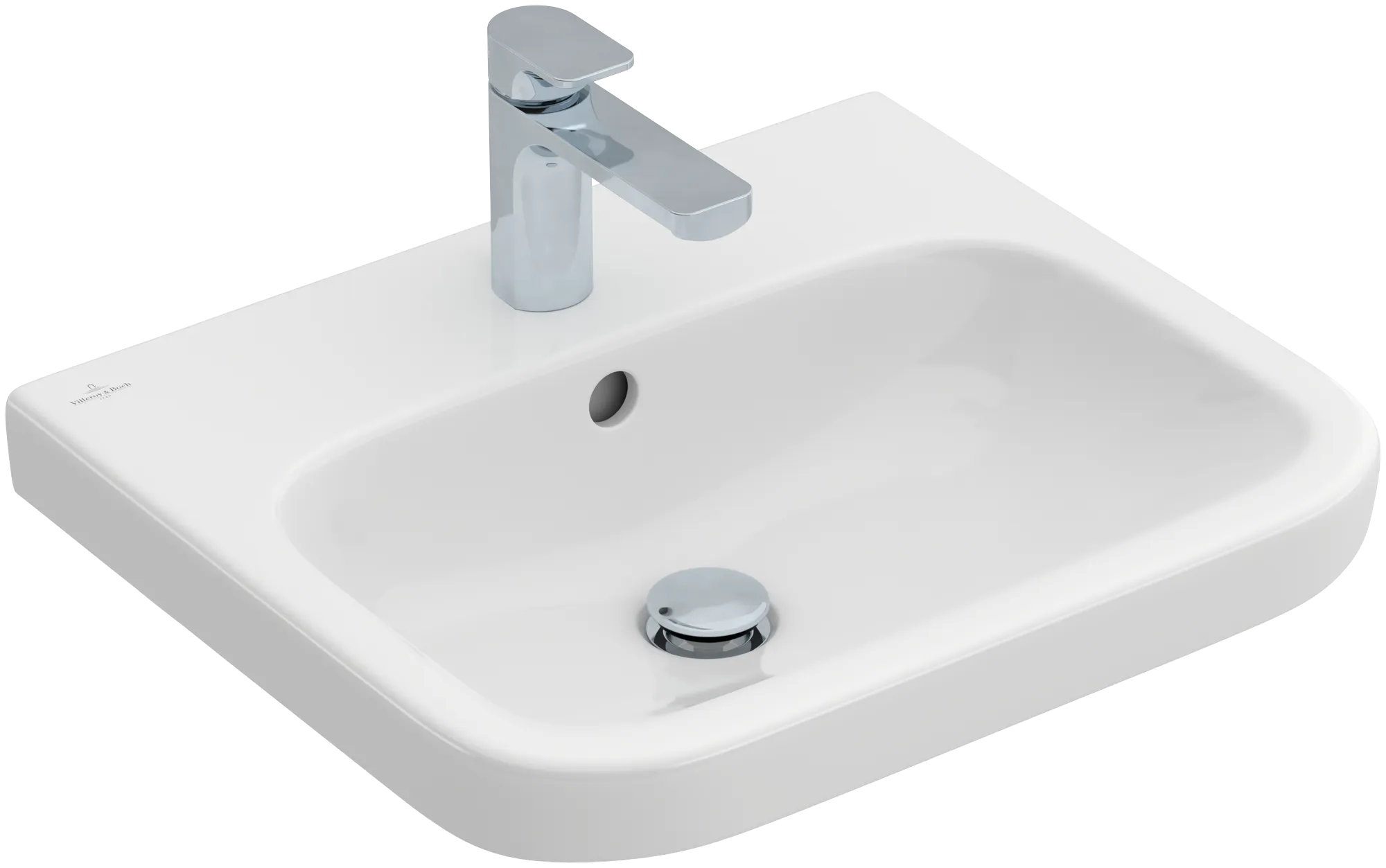 Villeroy & Boch Architectura Waschbecken 550x470mm Rechteck 1HL. m. ÜL. Weiß Alpin CeramicPlus