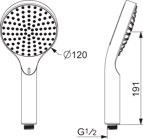 HA Handbrause HANSAACTIVEJET Digital 8431 1-strahlig Bluetooth Chrom/Hellgrau