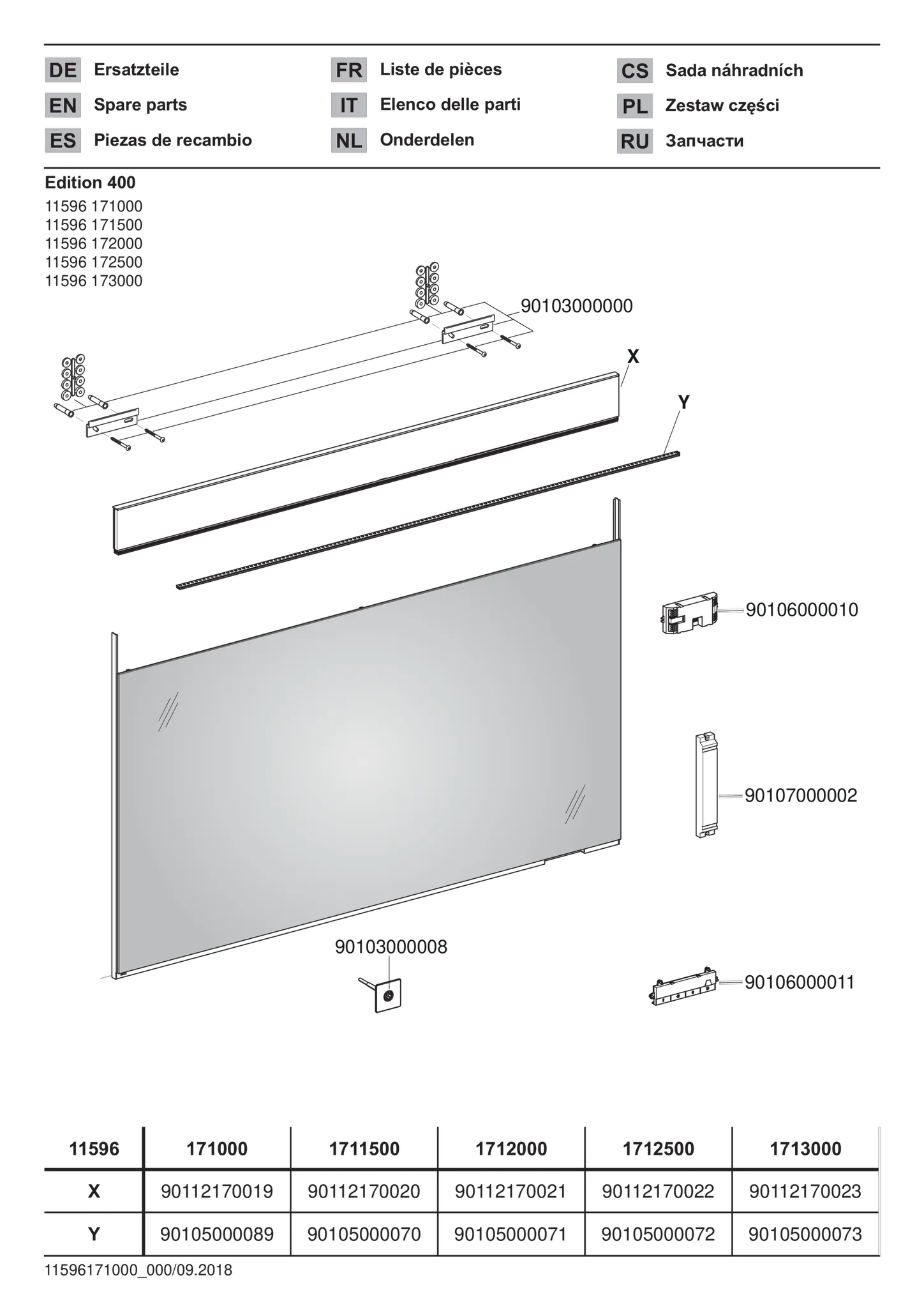 Edition 400 11596171000 Lichtspiegel Edition 400 535 × 650 × 33 mm silber-eloxiert