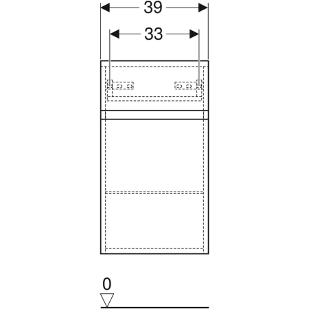 Geberit Hochschrank „Renova Plan“ weiß / lackiert hochglänzend
