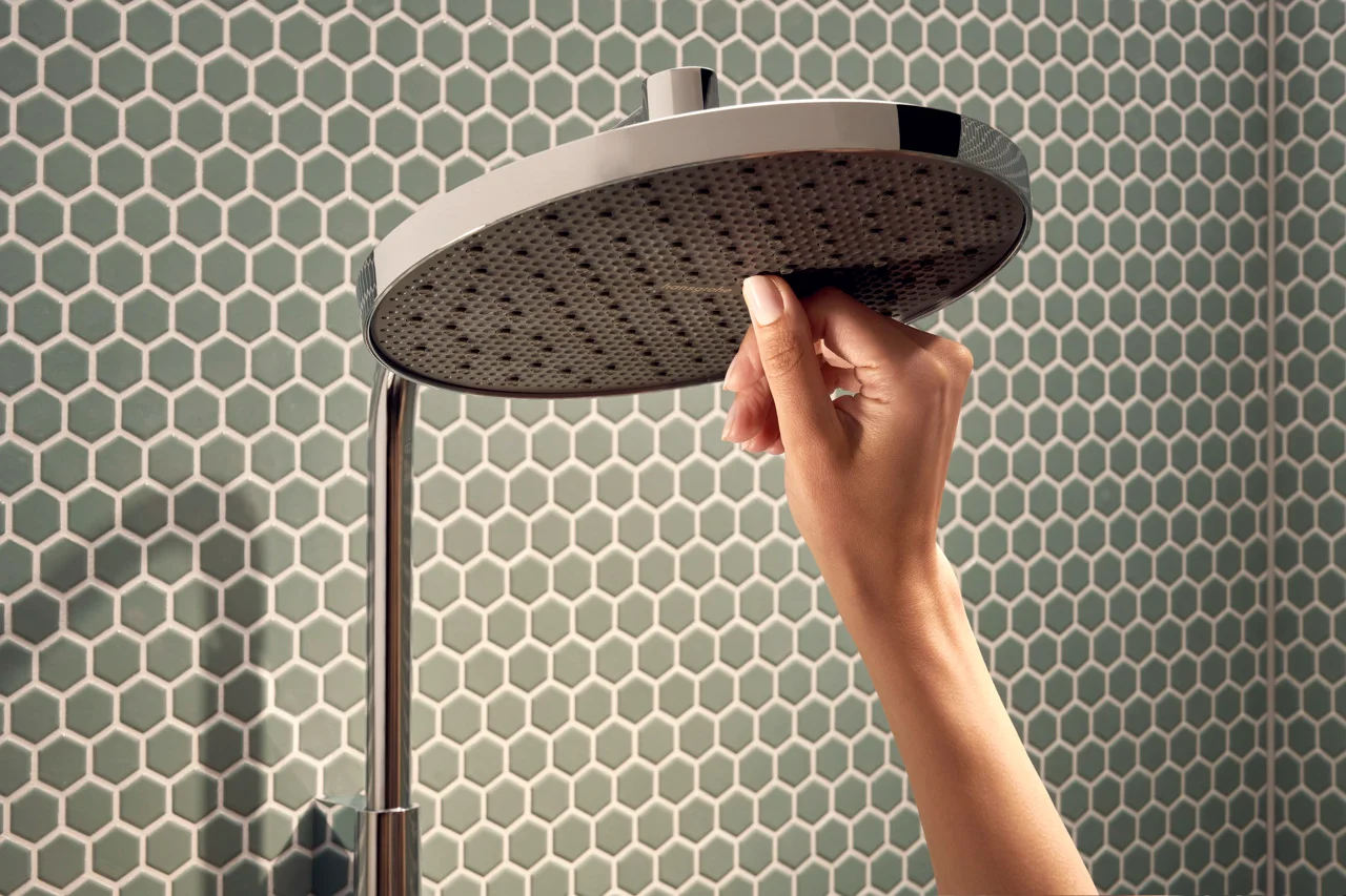 Activera S Showerpipe 240 1jet EcoSmart mit ShowerTablet Select 360 Varia, Oberfläche: Chrom