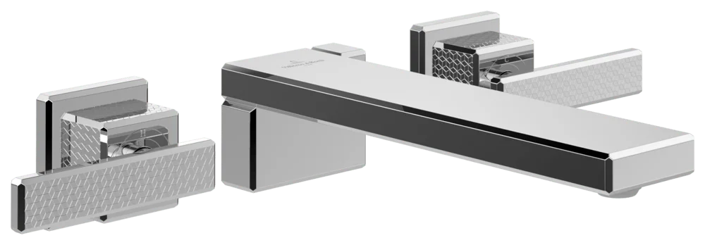 Villeroy & Boch Mettlach Dreiloch-Waschtischarmatur TVW126004000, 340 x 53 x 215 mm, Chrom Villeroy & Boch Mettlach Dreiloch-Waschtischarmatur TVW126004000, 340 x 53 x 215 mm, Chrom