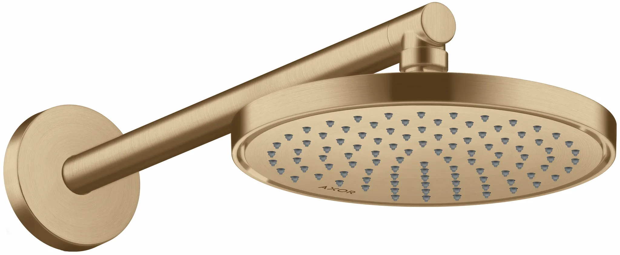 Hansgrohe AXOR ShowerSolutions Kopfbrause 220 1jet Brushed Bronze, verstellbarer Winkel, abnehmbar zur Reinigung, G 1/2 Anschluss Hansgrohe AXOR ShowerSolutions Kopfbrause 220 1jet Brushed Bronze, verstellbarer Winkel, abnehmbar zur Reinigung, G 1/2 Anschluss
