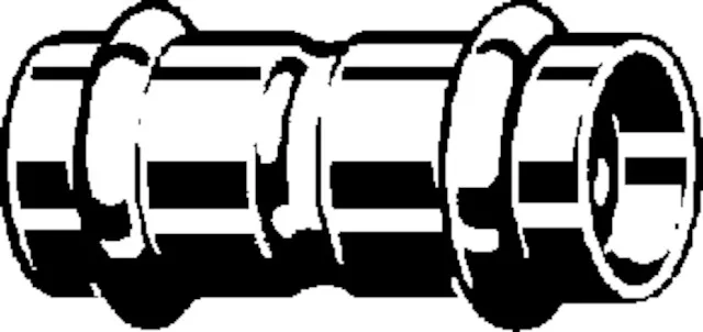 „Prestabo“ Fitting mit 2 Anschlüssen unlegiert, verzinkt 22 mm VdS-Zulassung „Prestabo“ Fitting mit 2 Anschlüssen unlegiert, verzinkt 22 mm VdS-Zulassung