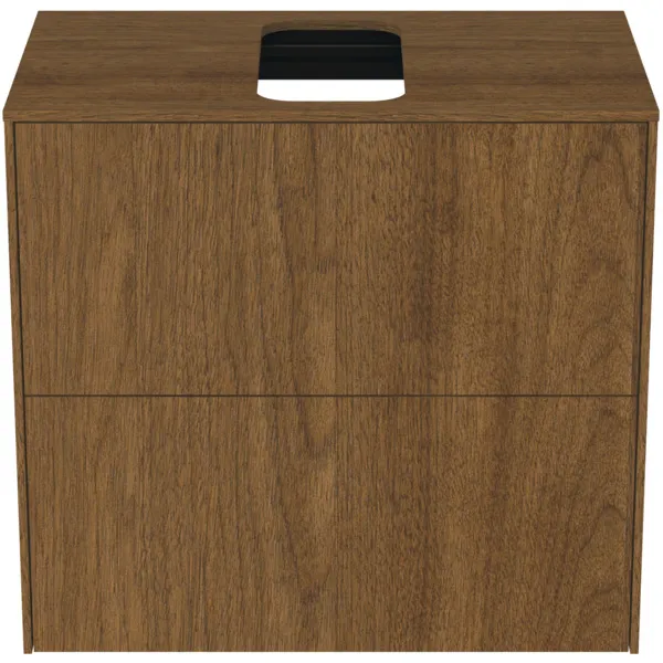 Ideal Standard Waschtischunterschrank „Conca“ 60,2 × 55 × 37,3 cm Walnuss dunkel Furnier Ideal Standard Waschtischunterschrank „Conca“ 60,2 × 55 × 37,3 cm Walnuss dunkel Furnier