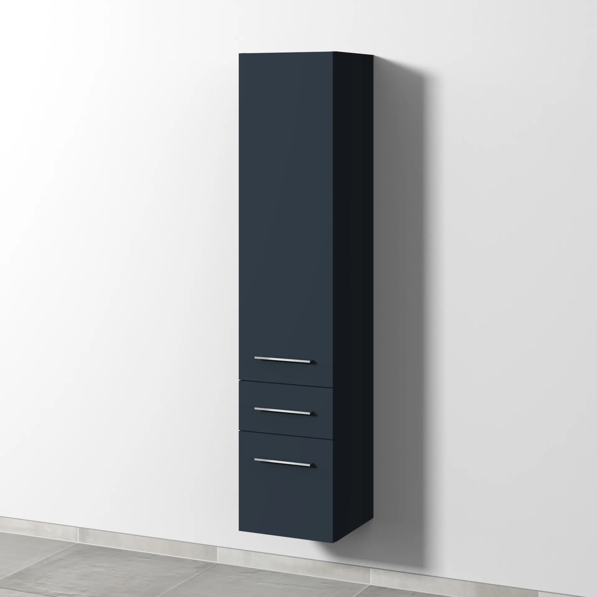 Sanipa Hochschrank „2morrow“ 350 × 1615 × 350 mm in Marine (matt)
