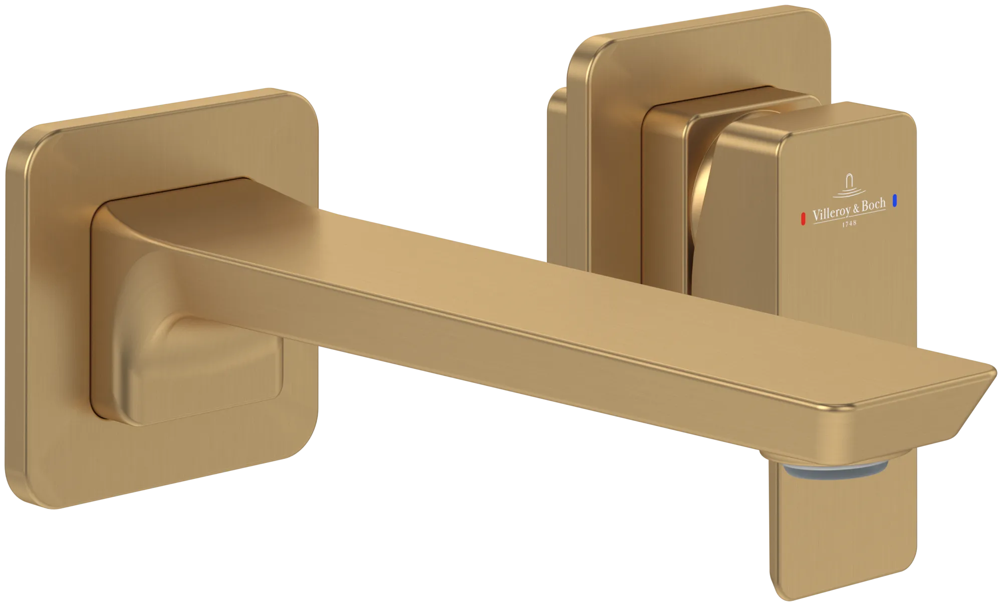 Villeroy & Boch Einhebel-Waschtischarmatur Subway 3.0, eckig, Brushed Gold, 115 mm Höhe, 225 x 215 mm, mit AirPlus und AquaSmart Technologie Villeroy & Boch Einhebel-Waschtischarmatur Subway 3.0, eckig, Brushed Gold, 115 mm Höhe, 225 x 215 mm, mit AirPlus und AquaSmart Technologie