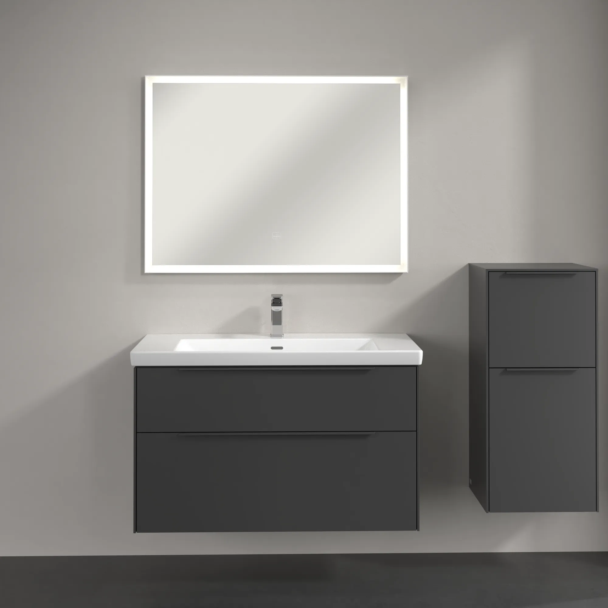 Villeroy & Boch Seitenschrank „Subway 3.0“ 40 × 86 × 36,2 × 36,2 cm 1 Auszug, 1 Tür, Anschlag (Scharnier) rechts, 1 Tür, Anschlag rechts Villeroy & Boch Seitenschrank „Subway 3.0“ 40 × 86 × 36,2 × 36,2 cm 1 Auszug, 1 Tür, Anschlag (Scharnier) rechts, 1 Tür, Anschlag rechts