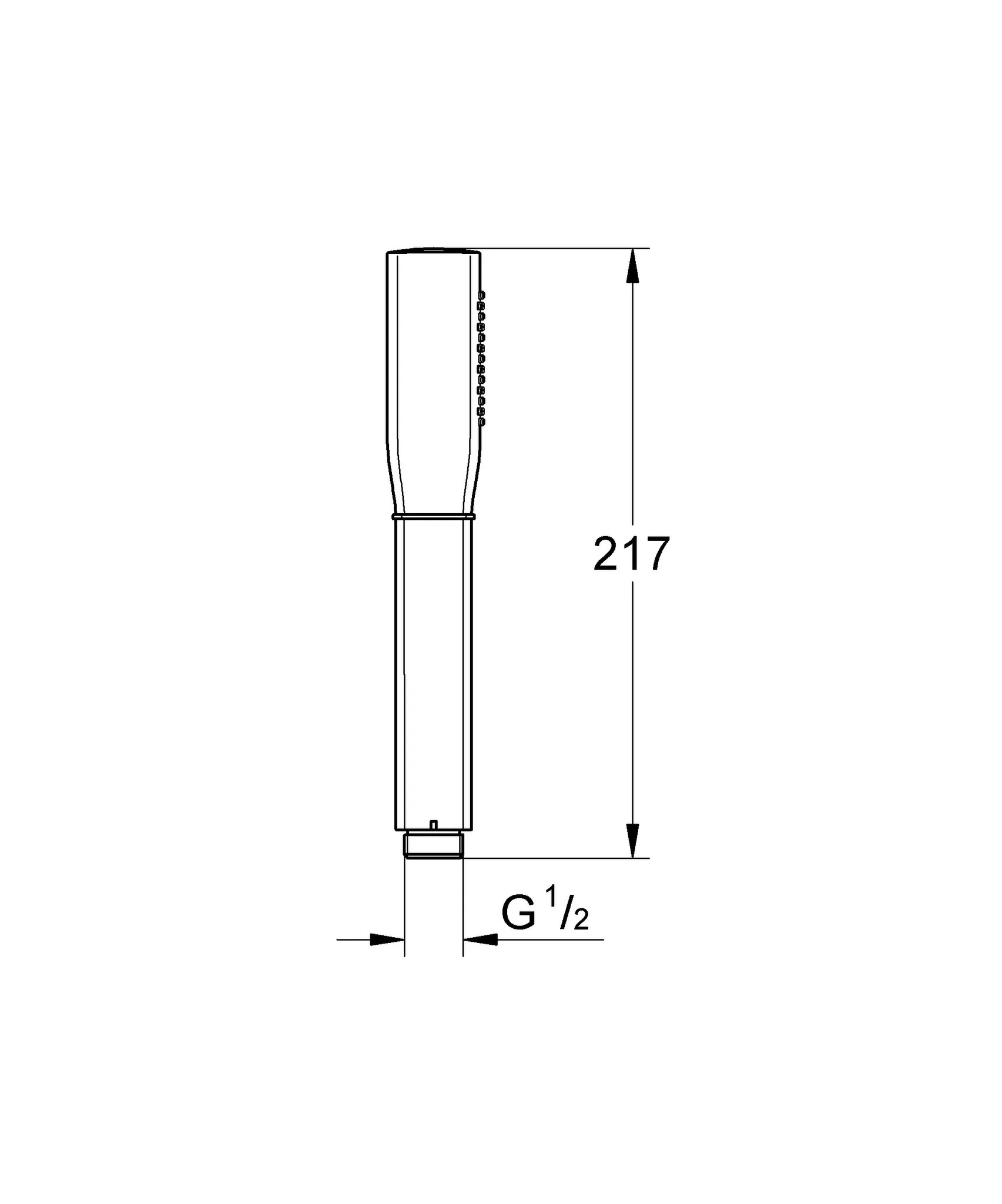 Handbrause Grandera Stick 26852, 1 Strahlart, Metall, 6,6 l/min Durchflusskonstanthalter, chrom Handbrause Grandera Stick 26852, 1 Strahlart, Metall, 6,6 l/min Durchflusskonstanthalter, chrom