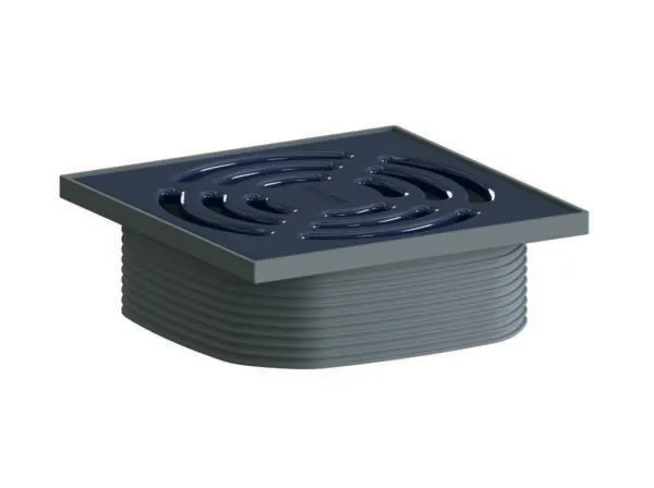 Aufsatz DallDrain Pure, nachtblau, 120 x 120 mm