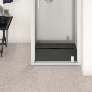 Ideal Standard Quadrat-Brausewanne Ultra Flat S i.life, 700x700x30 mm Schiefer, rutschfest, Bodenebener Einbau möglich